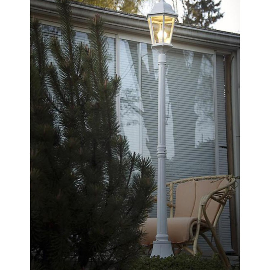 Pihapiirivalaisin Airam kartano pole IP44 E27 glc wh [4107199]