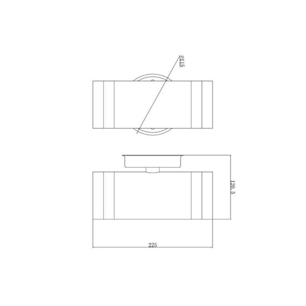 Seinäval Ulko Alppiladoublexlw Ip44 2Xgu10 Glc Ant [4510239] |