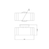 Seinäval Ulko Alppiladoublexlw Ip44 2Xgu10 Glc White [4510238] |