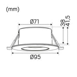 Alasvalo 7475855 Hide - a - lite Optic G2 IP44 500LM 6W 930 DIM WH TILT [4143856] |
