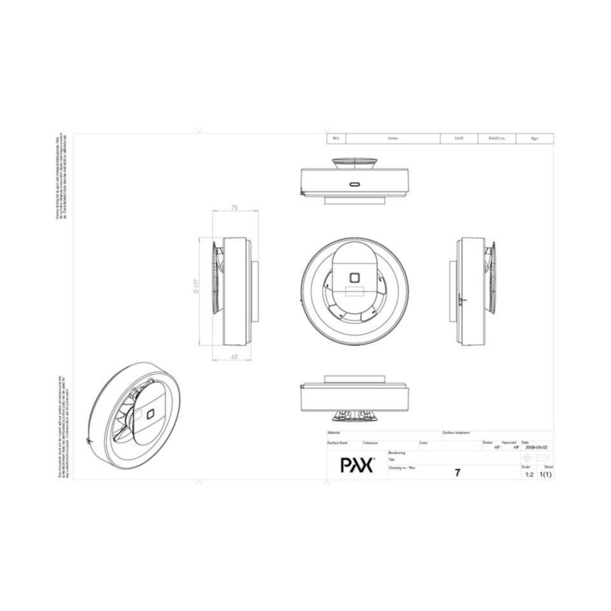 Pienpuhallin 1530 - 1 Pax Calima musta [8040656] |