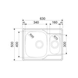 Päältäasennettava Allas Rst Danex 6-T 5929350