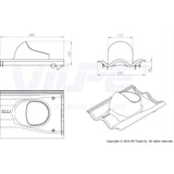 Kattoläpivienti Click Vilpe 360048 Tiili Pun [7820655] |