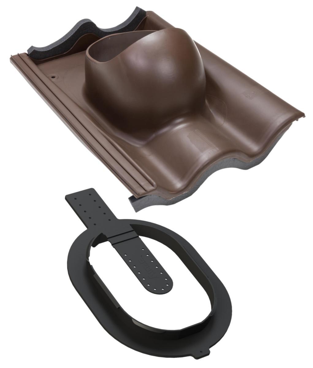 Kattoläpivienti Vilpe CLICK 360044 TIILI Ruskea 7820653