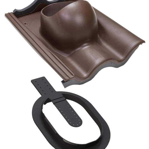 Kattoläpivienti Vilpe CLICK 360044 TIILI Ruskea 7820653