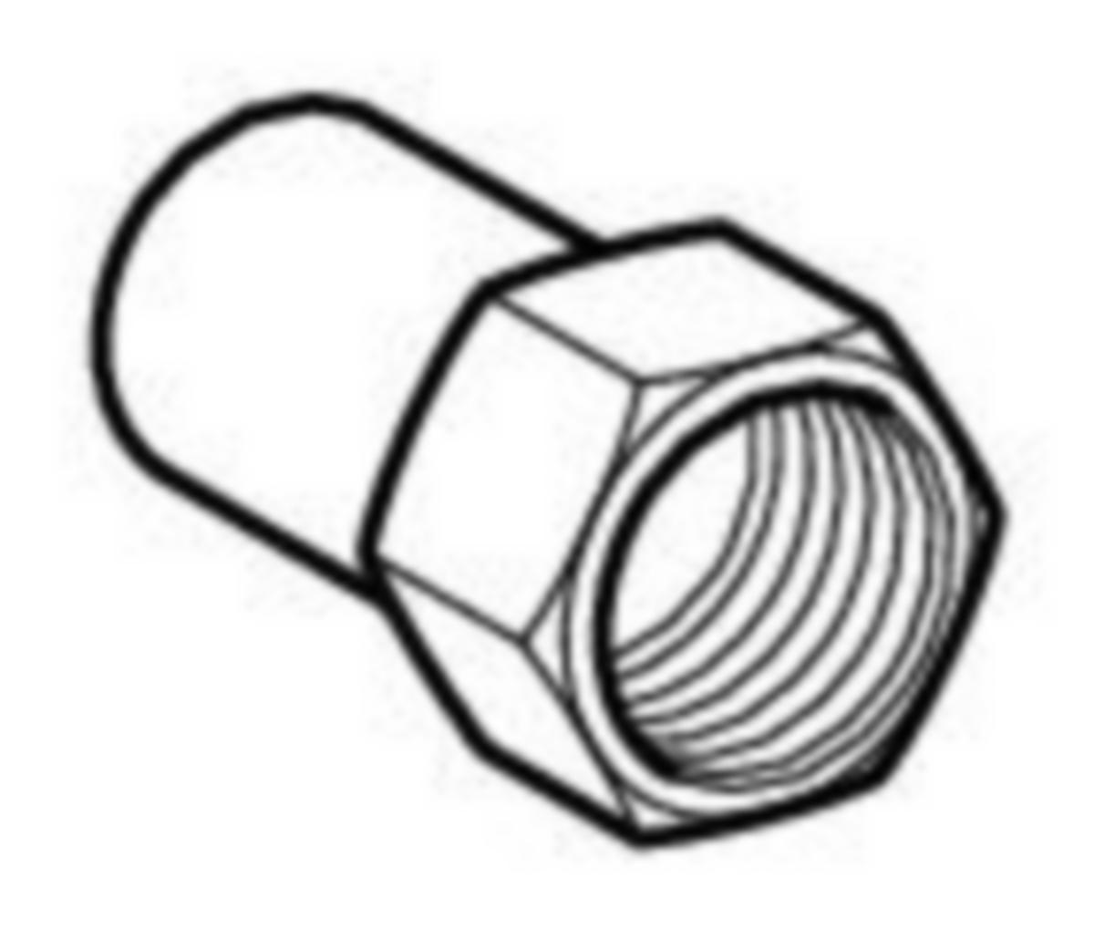 Puristusliitin Pisto-Kierre Sk Therm 22Mm-1/2" [1273713]