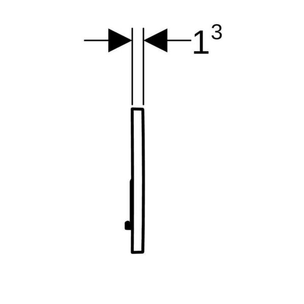 Huuhtelupainike Geberit Sigma 01 2-H Duofix valkoinen [5756121]