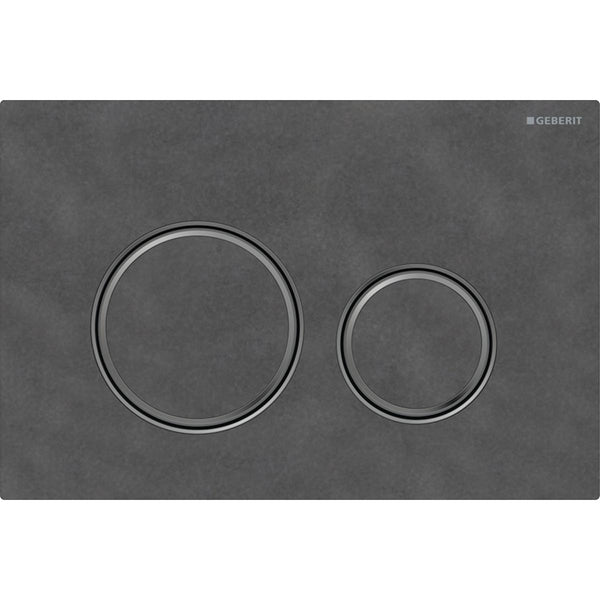 Huuhtelupainike Sigma50 2-H Round Mustakrom/Liuskekivi [5756678]