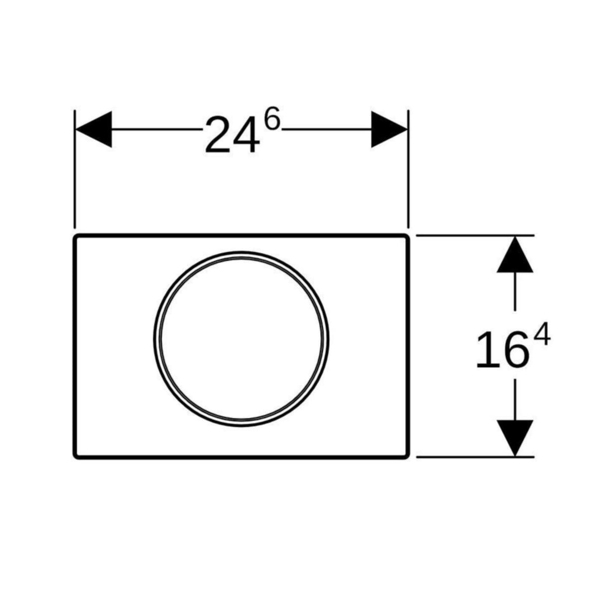 Huuhtelupainike Sigma10 1 - H Round Harj. Kiil. [5756338] |