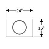 Huuhtelupainike Sigma10 1 - H Round Harj. Kiil. [5756338] |