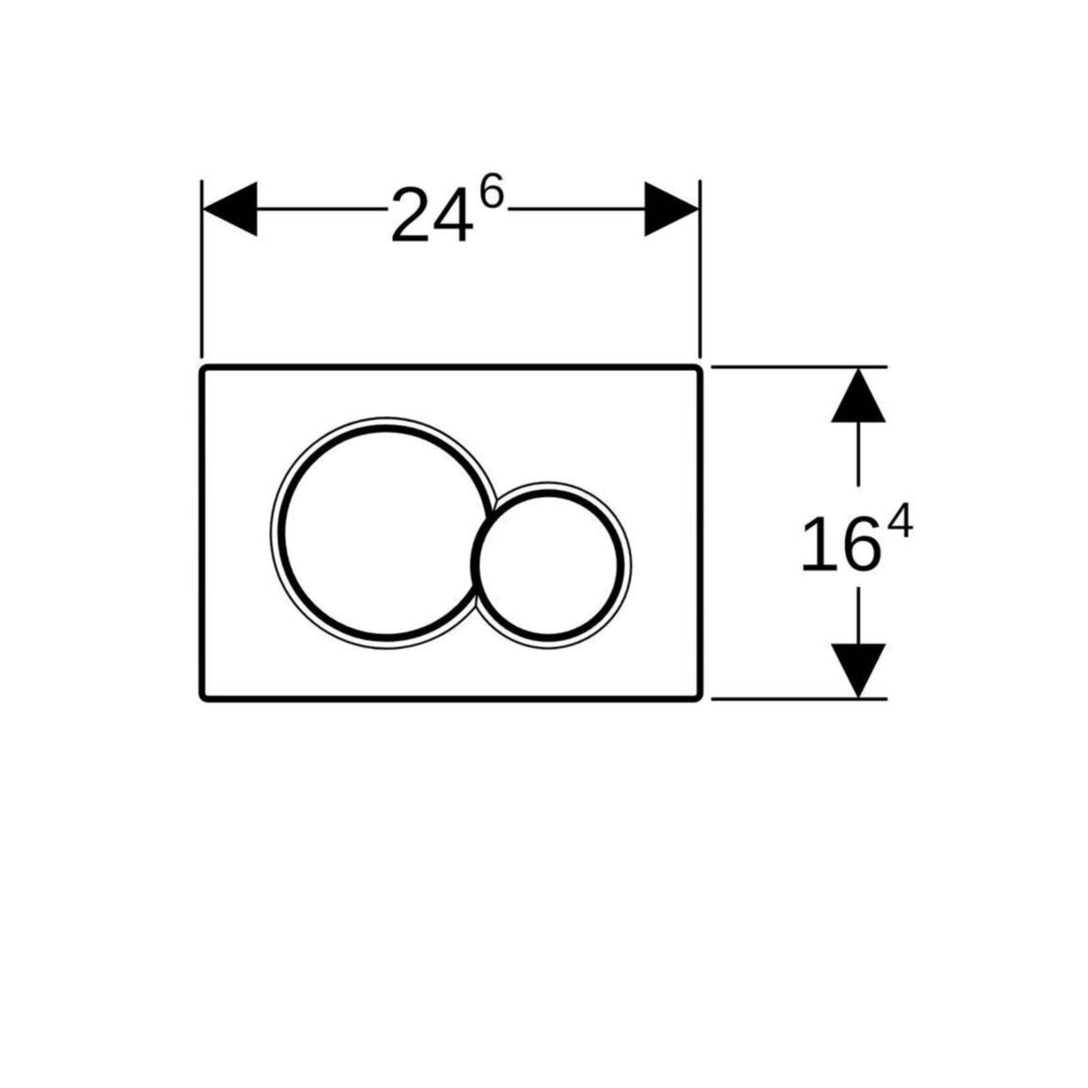 Huuhtelupainike Sigma01 2 - H Round Valk./Sin./Vaal.Sin. [5756965] |