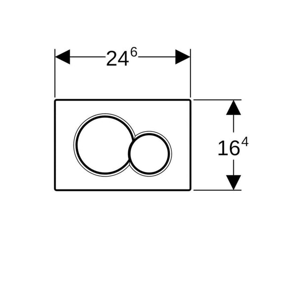 Huuhtelupainike Sigma01 2 - H Round Valk./Sin./Vaal.Sin. [5756965] |