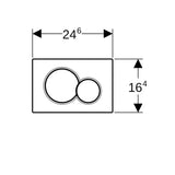 Huuhtelupainike Sigma01 2 - H Round Valk./Vihr./Vaalvihr [5756964] |
