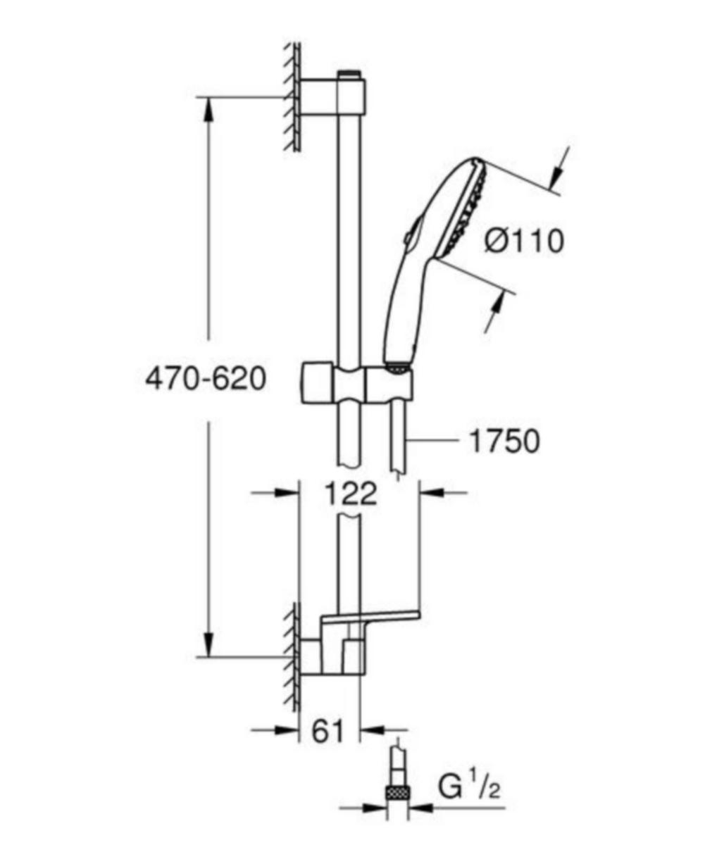 Suihkusetti 27924003 Grohe Tempesta 110 [6525172]