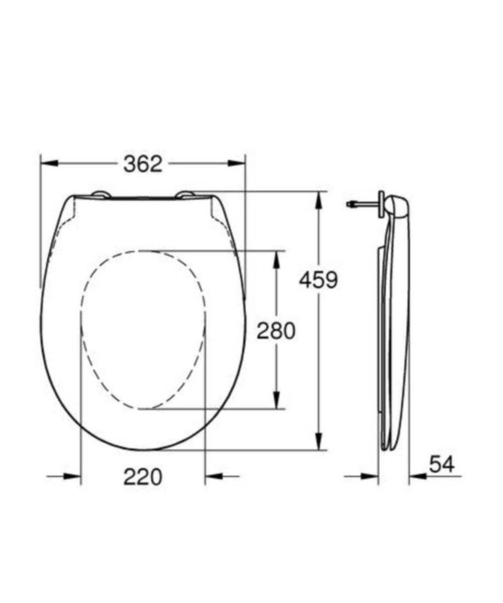 WC-istuinkansi Grohe Bau Ceramic 103860SH00 Softclose [5718003[