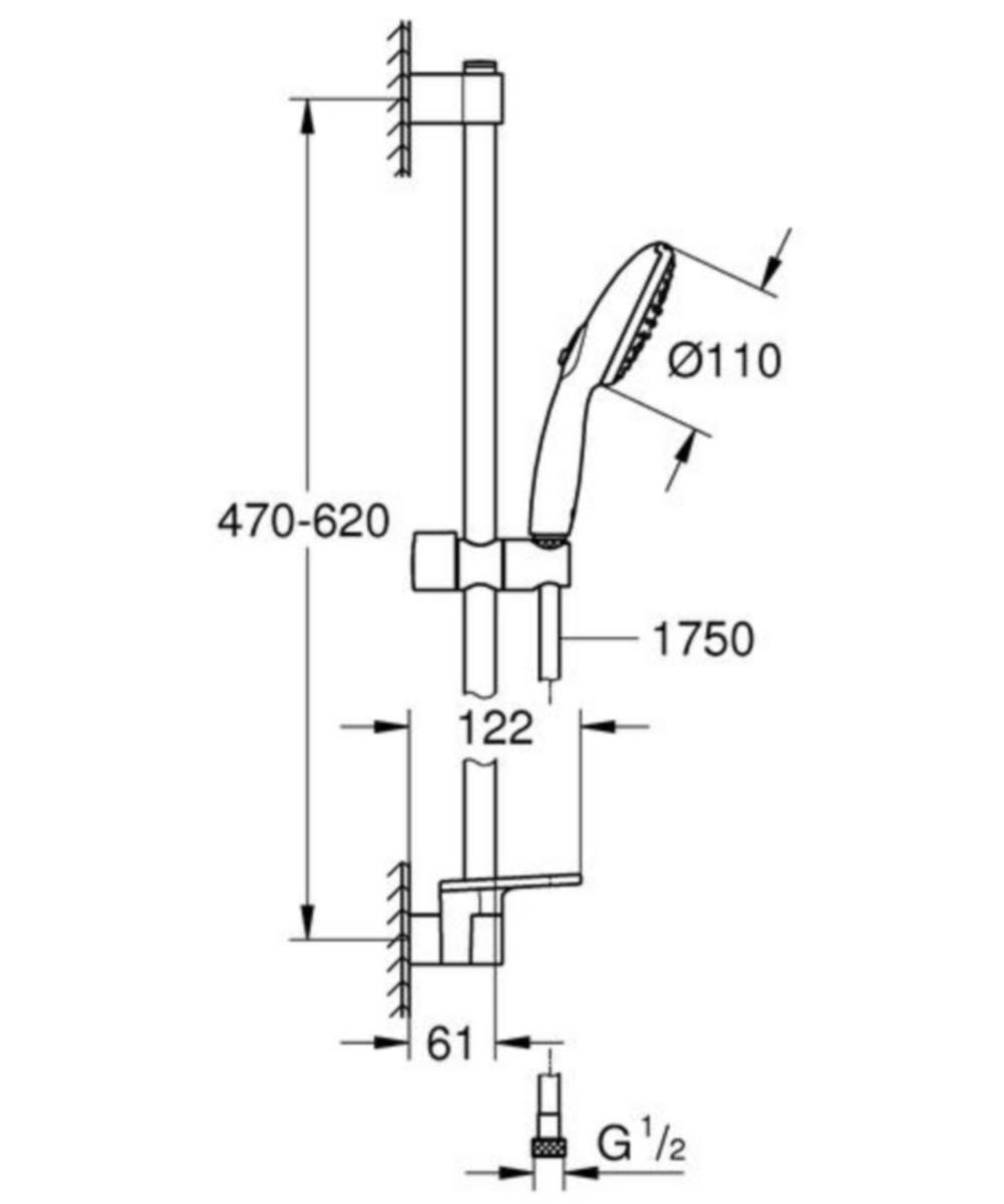 Suihkusetti 27924003 Grohe Tempesta 110 [6525171]