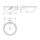Pesuallas KWC RNDX260 Ø 260 mm rst satiinipintainen [5943754] |
