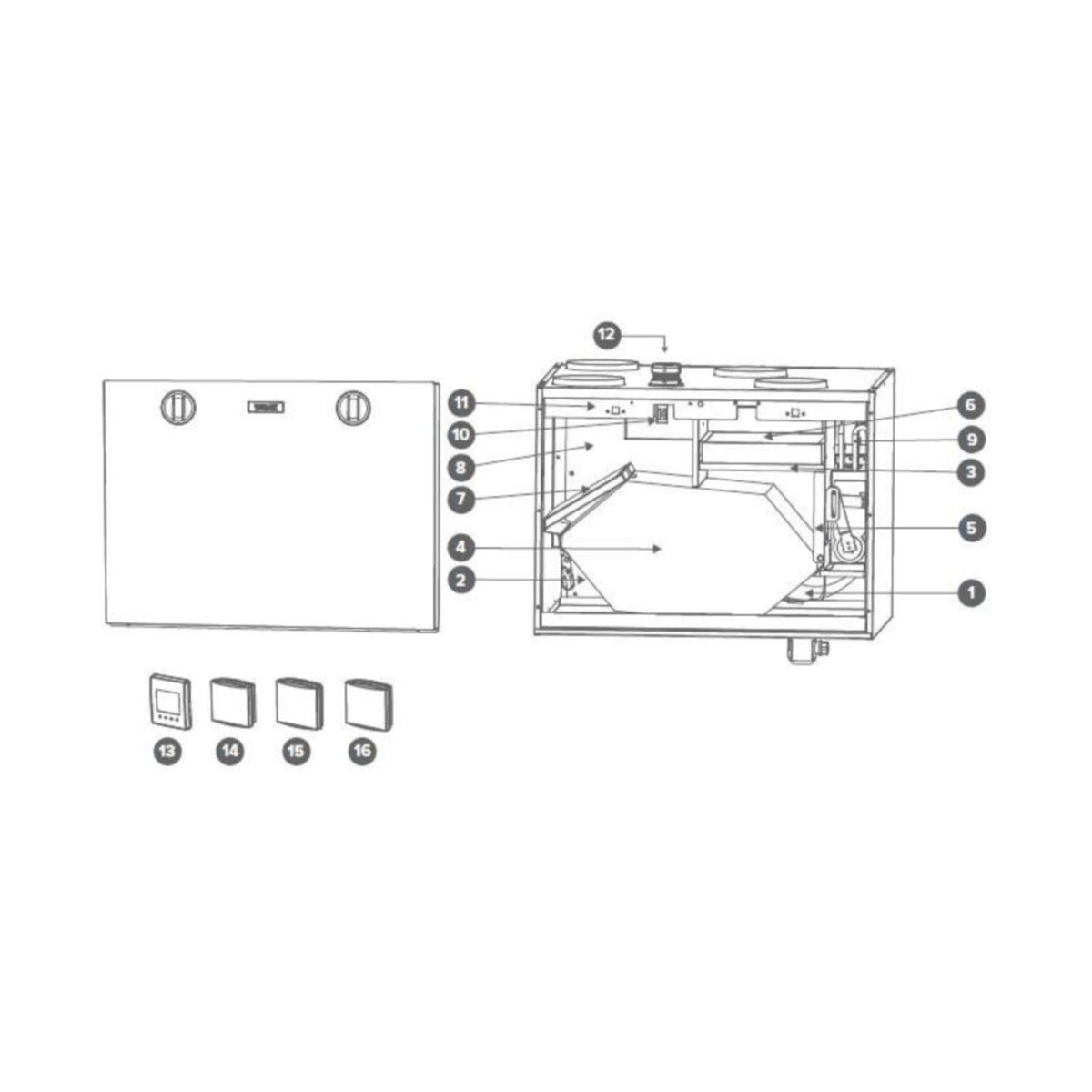 Ilmanvaihtokone Vallox MyVallox 99 MV RA12 [7912148] |