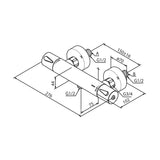 Damixa Silhouet Suihkutermostaatti harjattu grafiitinharmaa pvd 744005500 6358087