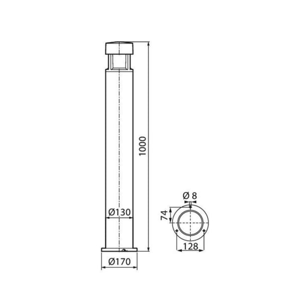 Pollarivalaisin Airam Pro greta mini IP65 E27 pcfr bk H1100 [4509946]