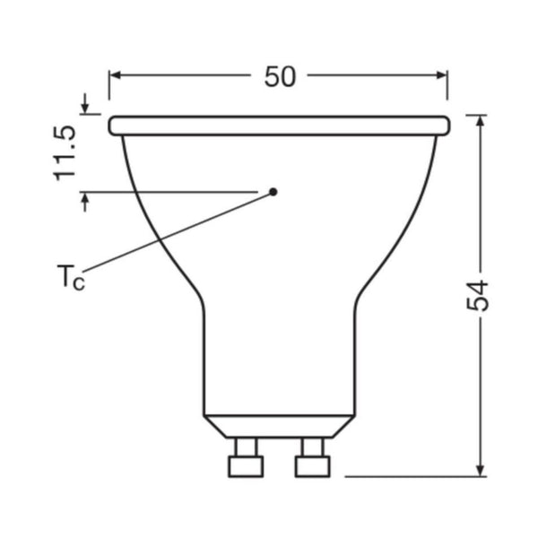 Kohdelamppu Ledvance Par16 4W/940 350Lm Gu10 Dim 36 [4738487] |