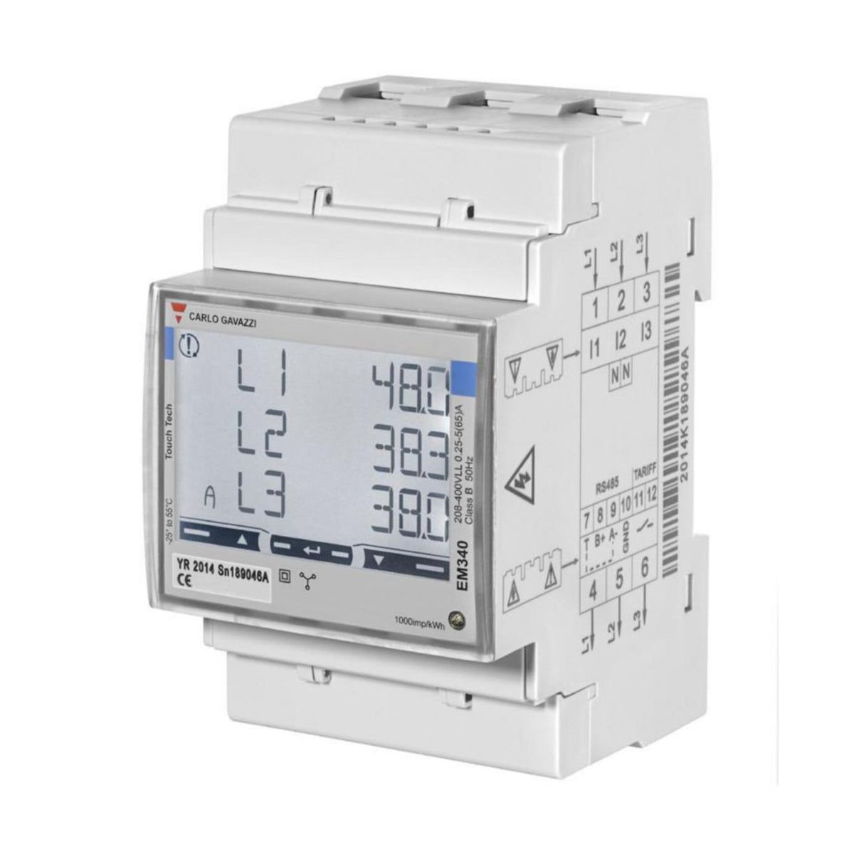 Energiamittari Carlo Gavazzi Em340 3V 65A Lk B 3 - Din [6706032] |