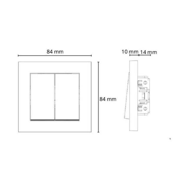 Kytkin Install 6+6/16A/250V/Ip21 Ukj 0X Mus [2108526] |