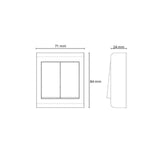 Kytkin Sg Armaturen Install 5/16A/250V/Ip21 Ppj 2X Mus [2007509] |