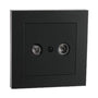 Antenna Box Tv Connector Black [7509201] |