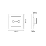 Antenna Box Tv Connector Black [7509201] |