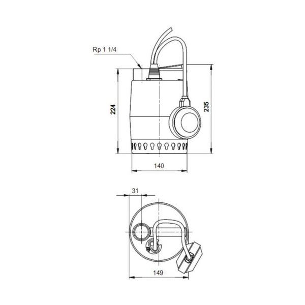 Tyhjennyspumppu Unilift Kp 350 A 1 4822557