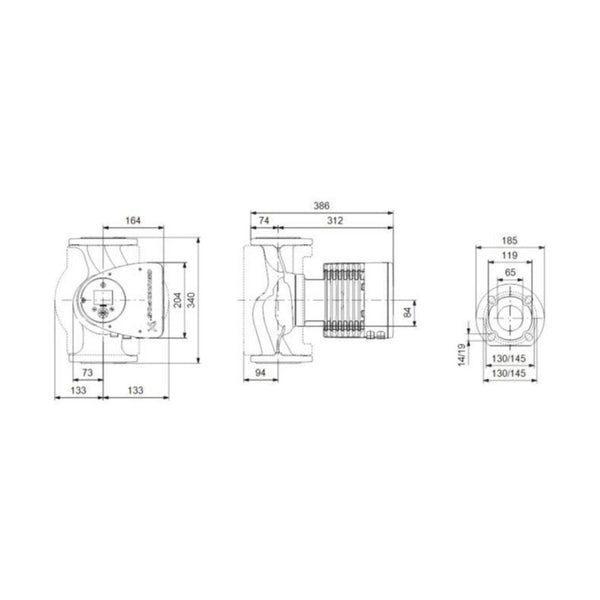 Lämpöjohtopumppu Grundfos Magna3 65 - 120 F 1 - V [4615162] |
