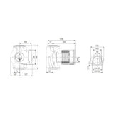 Lämpöjohtopumppu Grundfos Magna3 50 - 150 F 280 1X230V [4615156] |