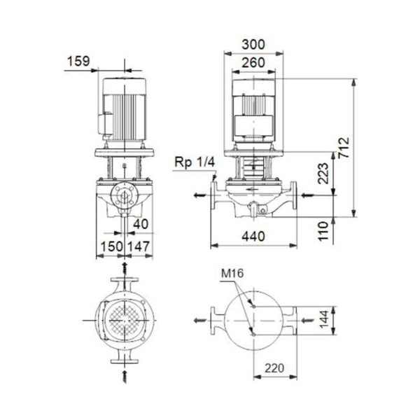 Grundfos Kiertovesipumppu Tp 40 - 530/2 [4616042] |