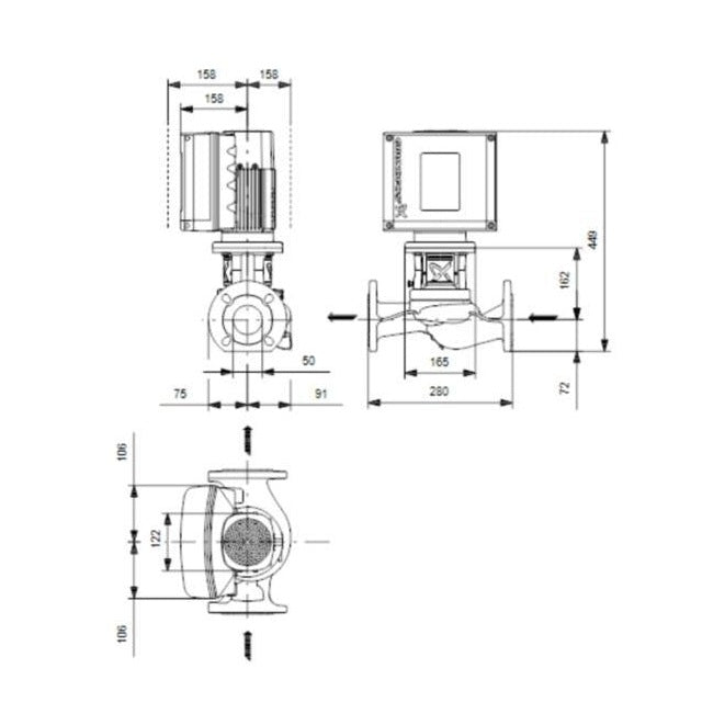 Grundfos Kiertovesipumppu Tpe2 50 - 180 - N [4616227] |