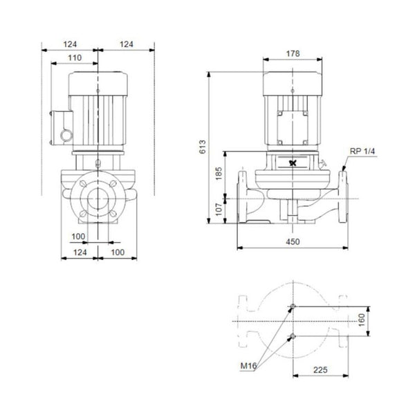 Grundfos Kiertovesipumppu Tp 100 - 120/2 [4616115] |