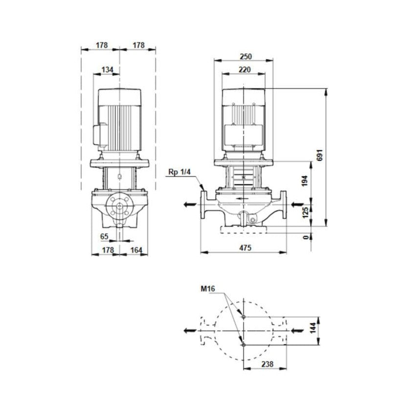 Grundfos Kiertovesipumppu Tp 65 - 240/4 [4616078] |