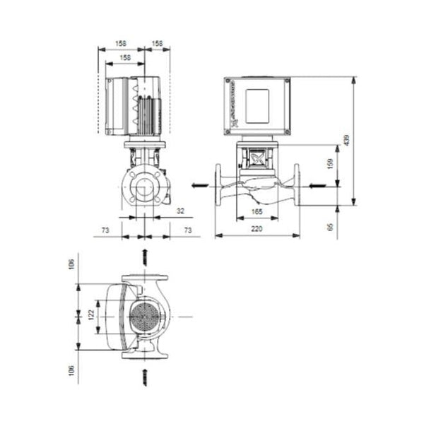 Grundfos Kiertovesipumppu Tpe3 32 - 120 - S [4616184] |