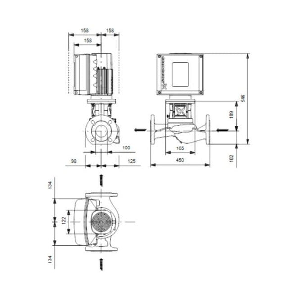 Grundfos Kiertovesipumppu Tpe2 100 - 40 - N [4616313] |