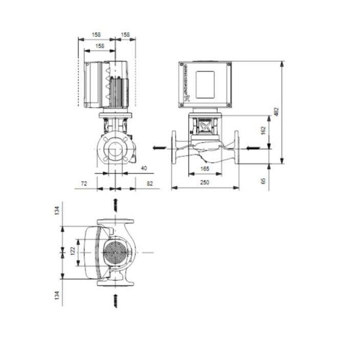 Grundfos Kiertovesipumppu Tpe2 40 - 120 - N [4616287] |