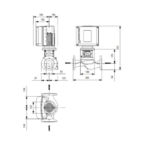Grundfos Kiertovesipumppu Tpe2 80 - 40 - N [4616305] |