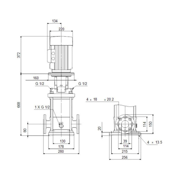 Paineenkorotuspumppu Monijaks. Cr 10 - 12 [4925425] |