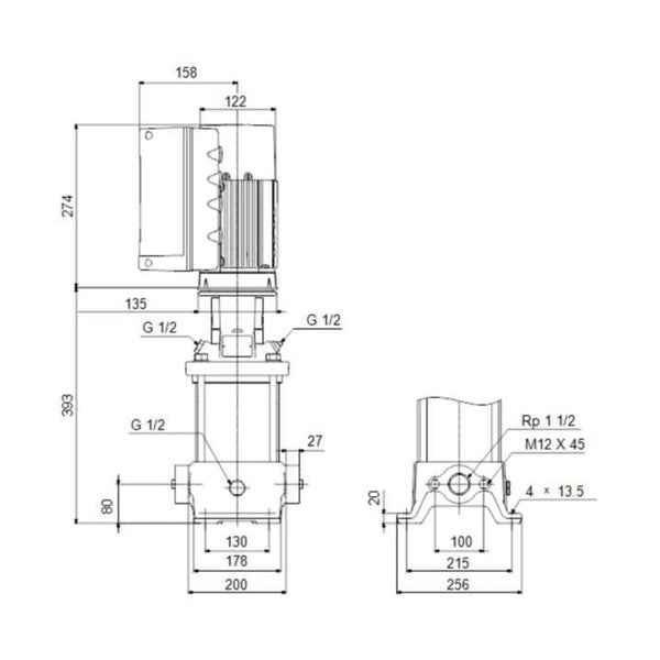 Paineenkorotuspumppu Monijaks. Cre 10 - 3 [4925652] |