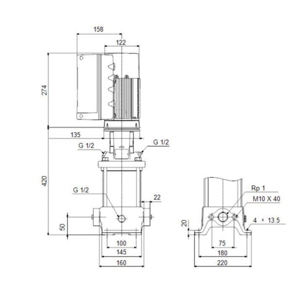 Paineenkorotuspumppu Monijaks. Cre 3 - 11 [4925678] |