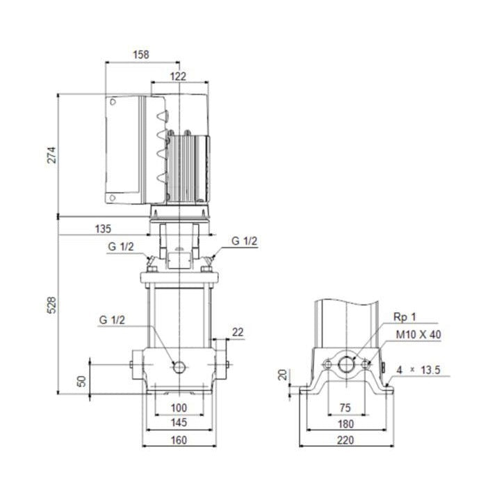 Grundfos Paineenkorotuspumppu Monijaks. Cre 1 - 17 [4925670] |