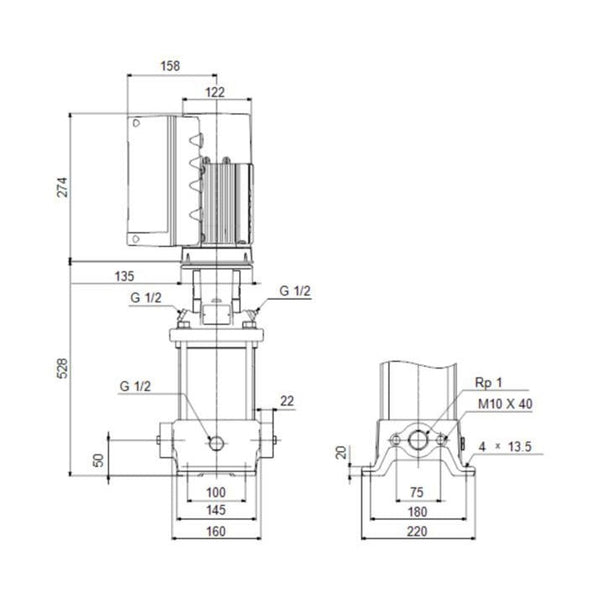 Grundfos Paineenkorotuspumppu Monijaks. Cre 1 - 17 [4925670] |