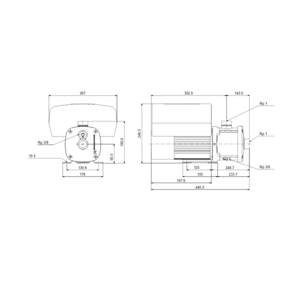 Grundfos Paineenkorotuspumppu Monijaks. Cme 3 - 6 [4925844] |