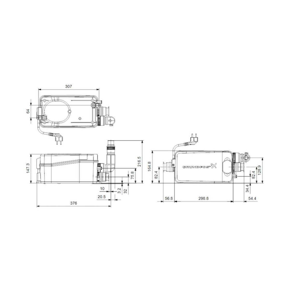 Harmaavesipumppaamo Grundfos Sololift2 D-2 4965317