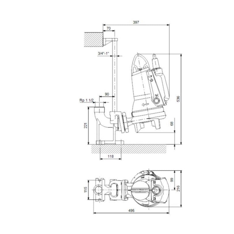 Uppopumppu Grundfos SEG.40.15.2.E.50B AUTOADAPT [4836110] |