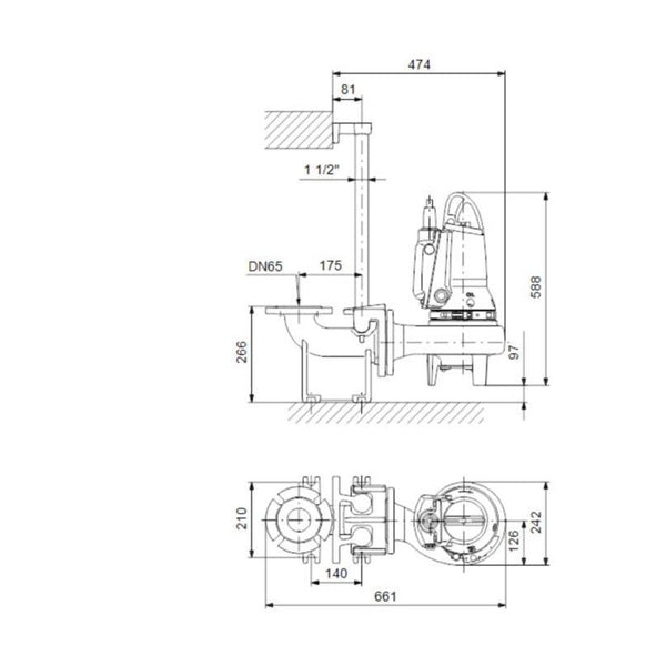 Grundfos Jätevesipumppu Sl1.50.65.09.E.2.50B [4836161] |